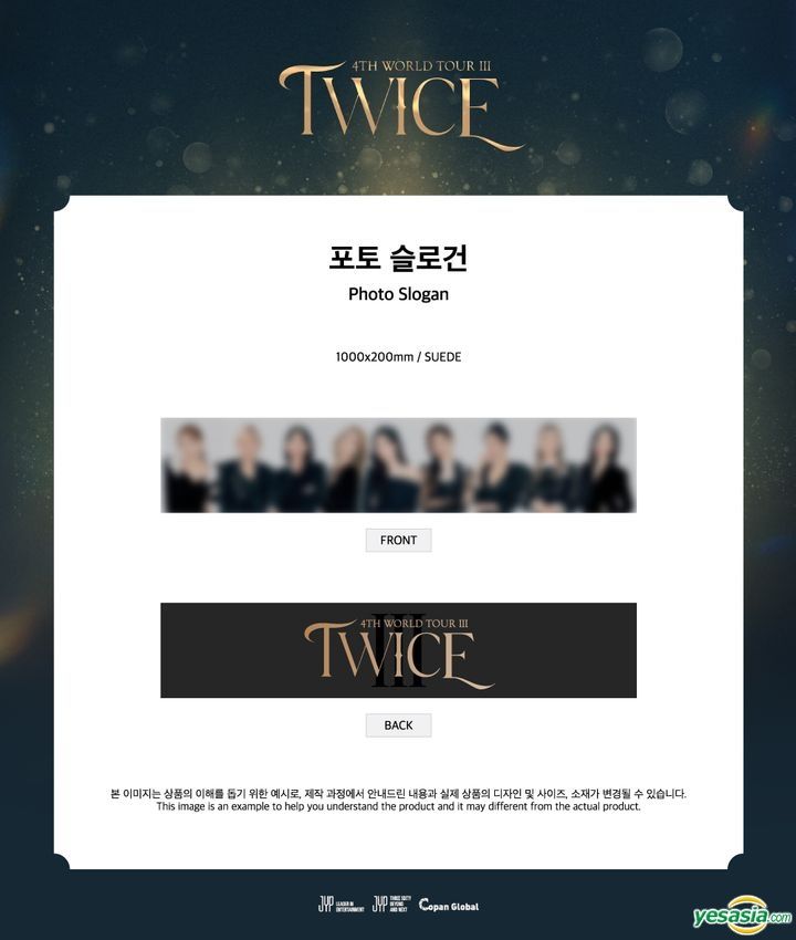 Yesasia Image Gallery Twice 21 4th World Tour 03 Photo Slogan