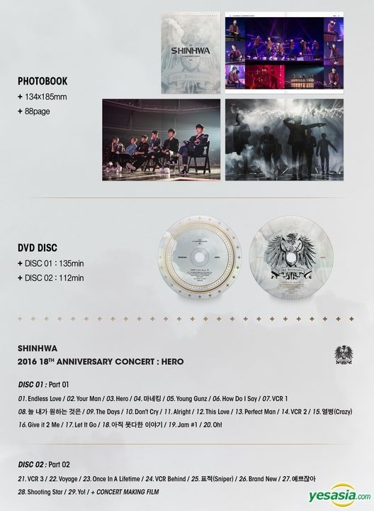 YESASIA: Recommended Items - 2016 Shinhwa 18th Anniversary Concert