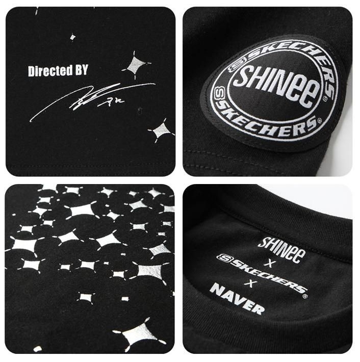 YESASIA: SHINee x Naver x Skechers Collaboration T-shirt (One Size