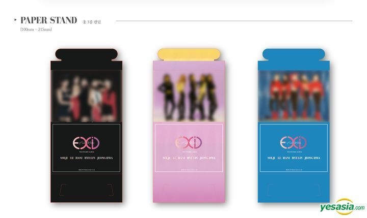 EXID 4th Mini Album Full Moon CD Photocard Great Paper Stand