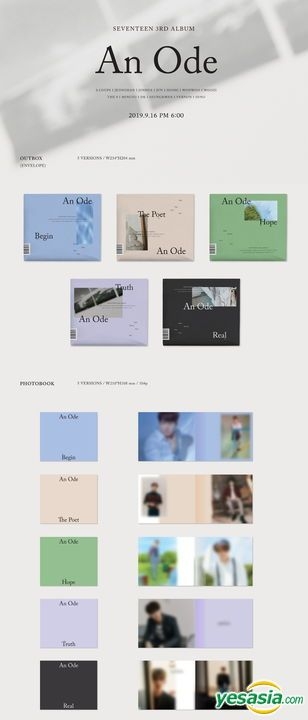 YESASIA: Image Gallery - Seventeen Vol. 3 - An Ode (Begin + The 