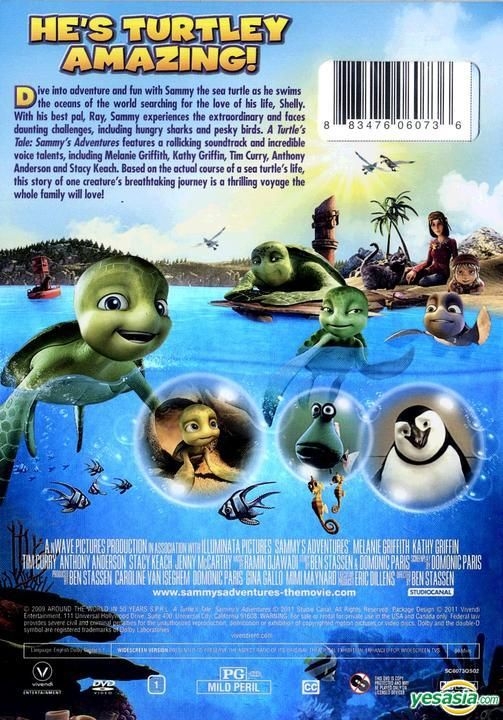 A Turtle's Tale: Sammy's Adventures BLU-RAY Region Free Made in