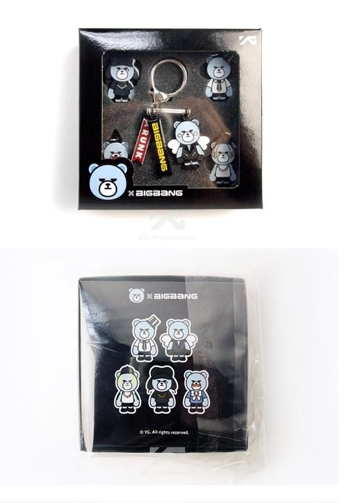YESASIA: Big Bang X Krunk Key Ring (5 Set) PHOTO/POSTER,MALE STARS