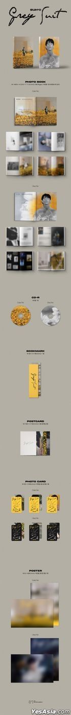 EXO: Suho Mini Album Vol. 2 - Grey Suit (Photo Book Version) (Random Version) + Random Folded Poster