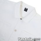 Astro Stuffs - Oversized Cotton Jacket (White) (Size XL)