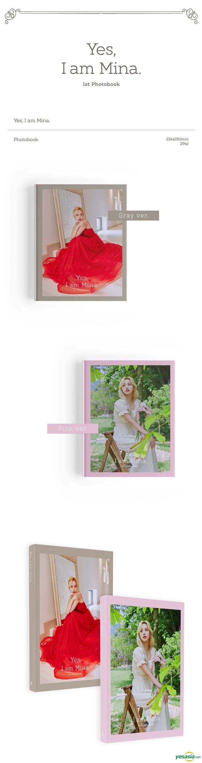 YESASIA: Twice: Mina 1st Photobook - Yes, I am Mina. (Pink Version) PHOTO  ALBUM,GIFTS,Celebrity Gifts,PHOTO/POSTER,FEMALE STARS,GROUPS - Twice  (Korea), Copan Global (Korea) - Korean Collectibles - Free Shipping - North  America Site