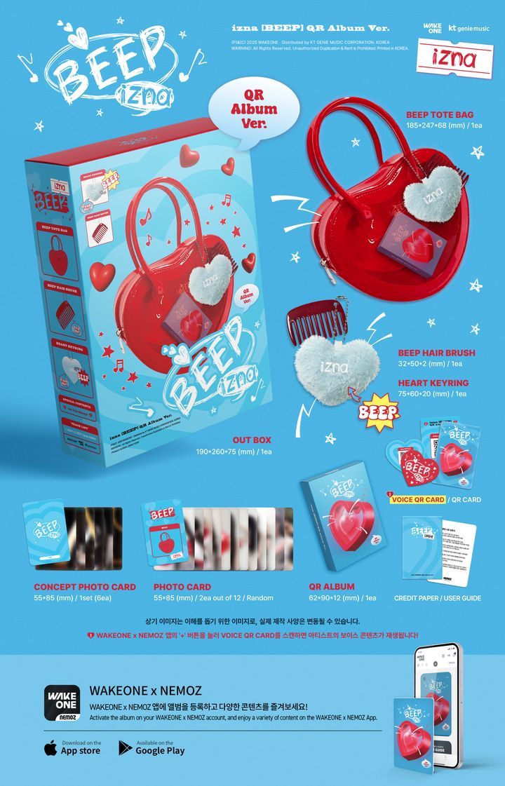 YESASIA: izna Single Album - BEEP (QR Album Version) (Limited