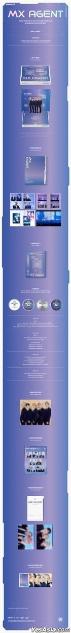 2022 Monsta X 6th Official Fanclub Monbebe Fan-Concert - MX AGENT (Blu-ray) (4-Disc + Photobook + Digipack + Mini Poster + Photo Sticker + Postcard Book + Photo Card Set) (Korea Version)