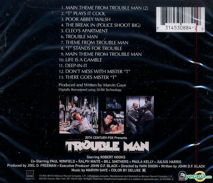 YESASIA : Trouble Man Motion Picture Soundtrack (OST) (Remastered) (US ...