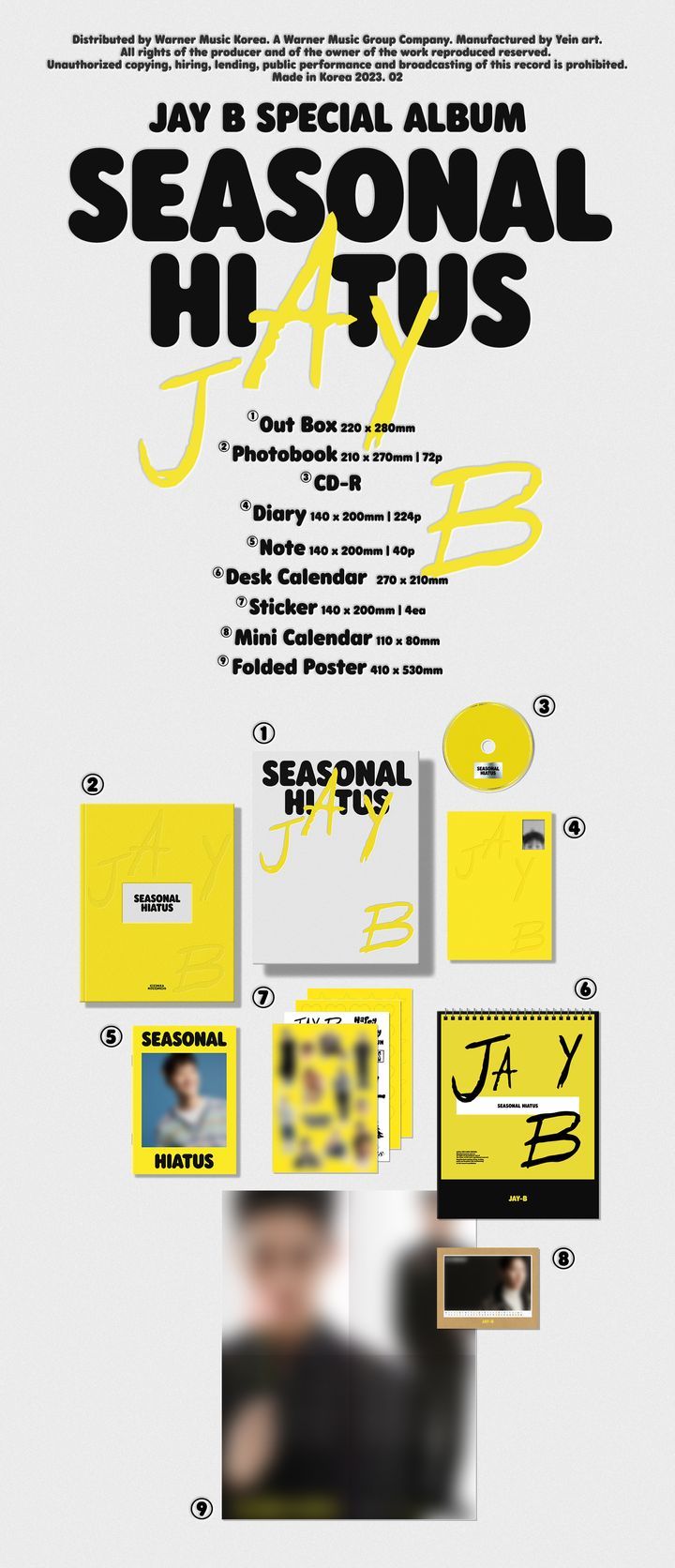 YESASIA: JAY B Special Album - Seasonal Hiatus (Limited Edition) CD ...