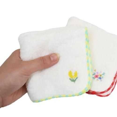YESASIA Yellow Flowers Hand Towel FRIENDSHILL Lifestyle & Gifts