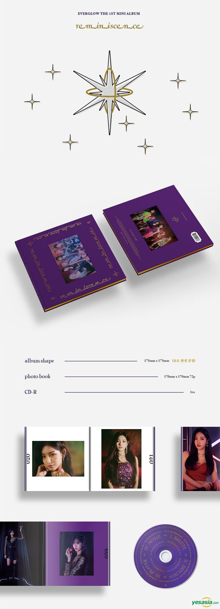 YESASIA: EVERGLOW Mini Album Vol. 1 - reminiscence CD - EVERGLOW, Yue