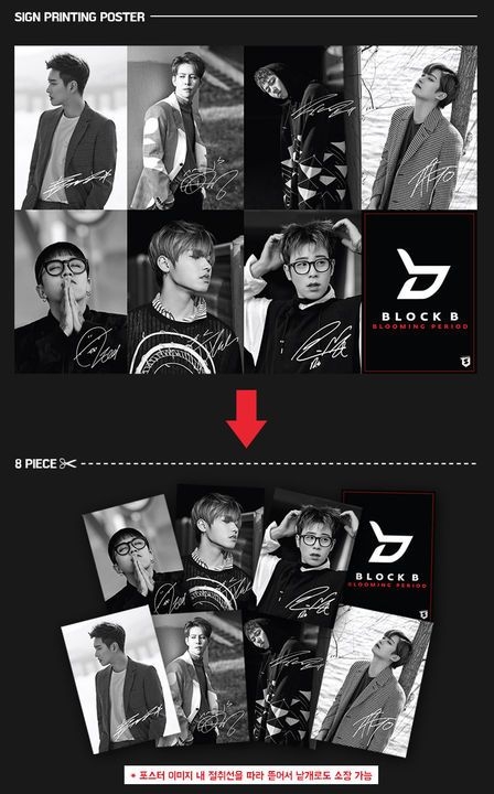 BLOCK Bサイン入り Blooming Period ミニアルバム