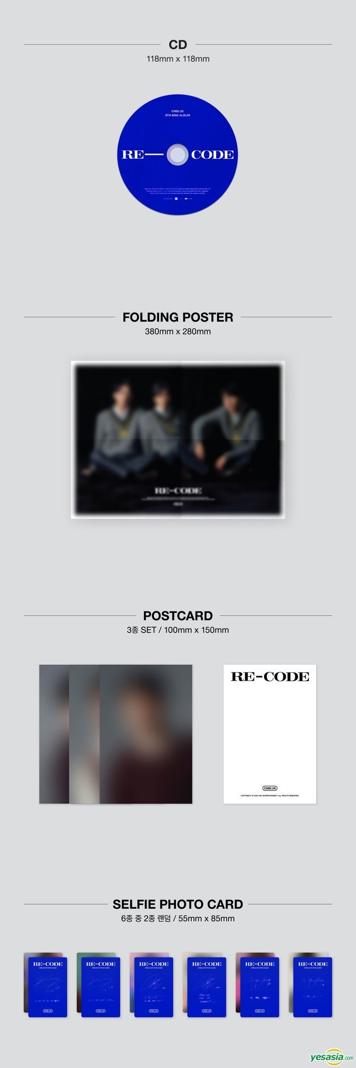 Yesasia Cnblue Mini Album Vol 8 Re Code Standard Version Cd