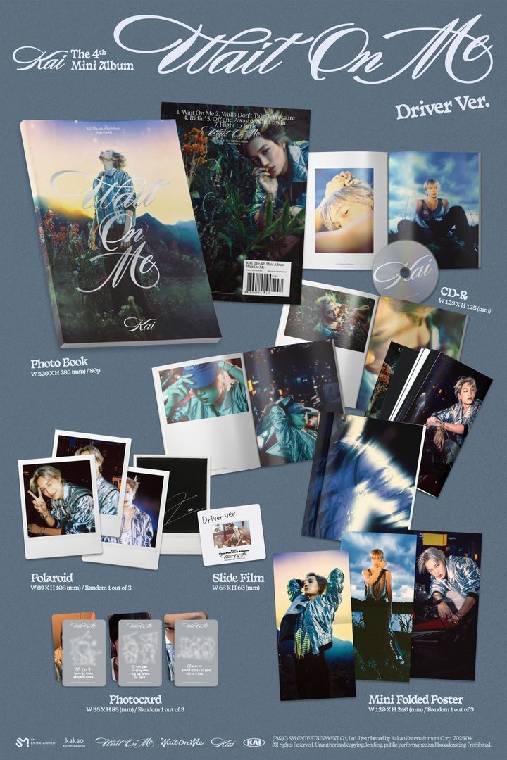 KAI EXO - Album Rover [Photo Book Ver.] Con Poster Pieghevole E Photocard, Hanteo & Gaon, Regalo Esclusivo - 3