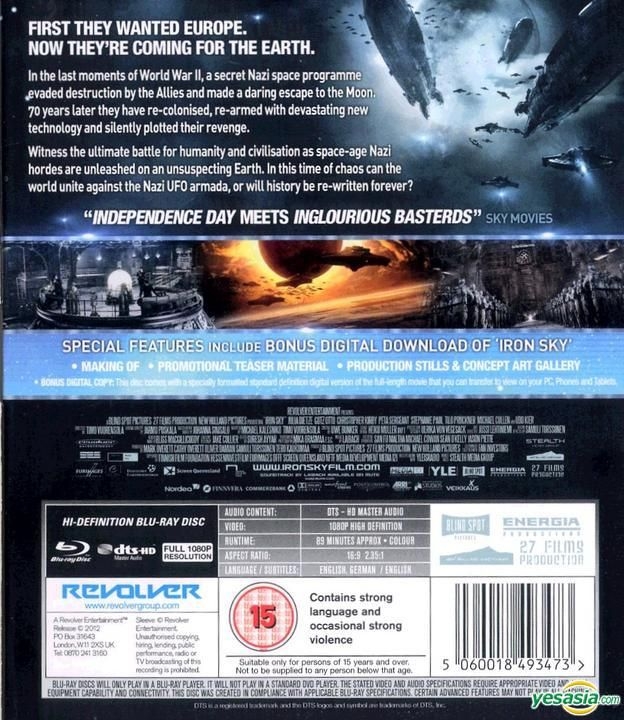 Blu-ray Disc アイアン・スカイ Iron Sky 未使用未開封品 【公式通販】