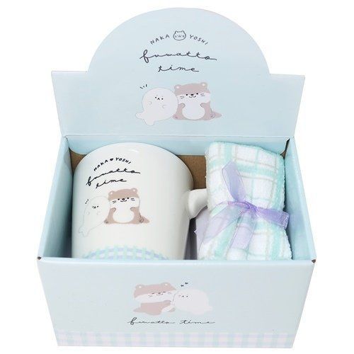 YESASIA Image Gallery Animals Mug with Towel Set North America Site