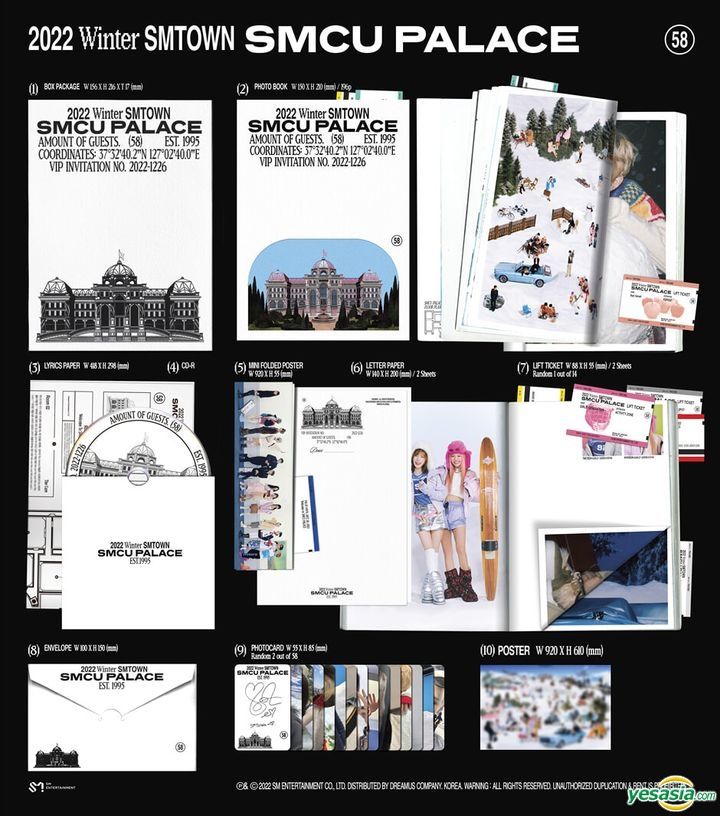 YESASIA: 2022 Winter SMTOWN: SMCU PALACE (PALACE Version) + Poster