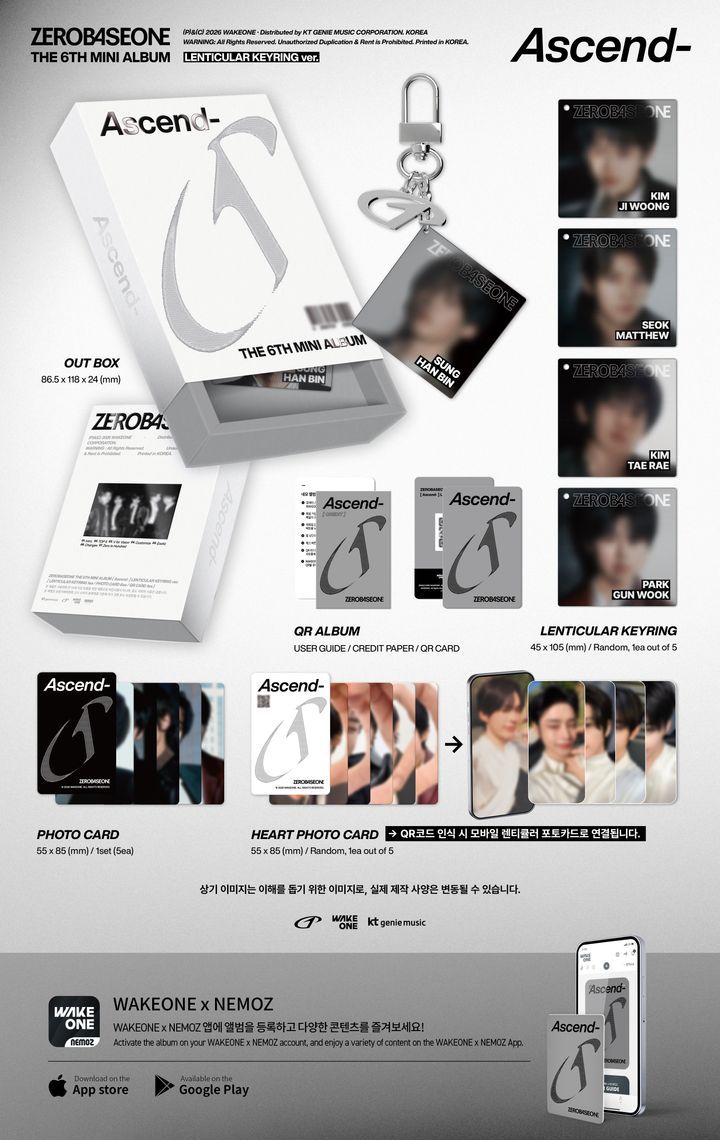 YESASIA: ZEROBASEONE Mini Album Vol. 6 - Ascend- (LENTICULAR