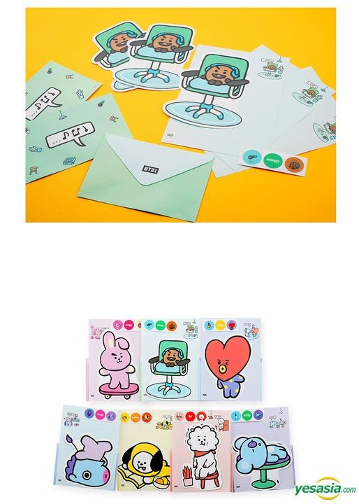 YESASIA: Image Gallery - BT21 x Kumhong Fancy - Letter Set (TATA)
