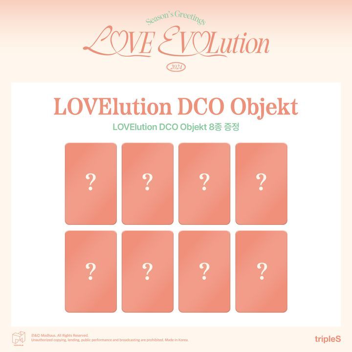 YESASIA TripleS 2024 SEASON S GREETINGS LOVE EVOLution LOVElution   L G0203361623 