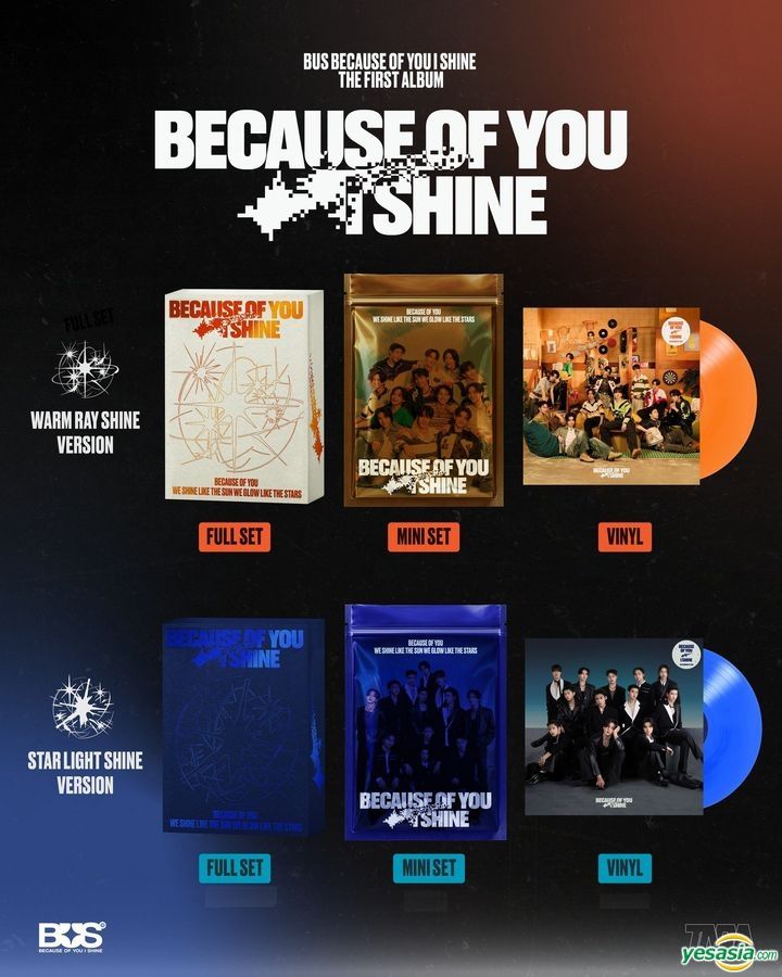 YESASIA: Because Of You, I Shine The First Album (Warm Ray Shine