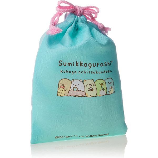 YESASIA Sumikko Gurashi Drawstring Pouch Set (3 Pieces) Marimocraft