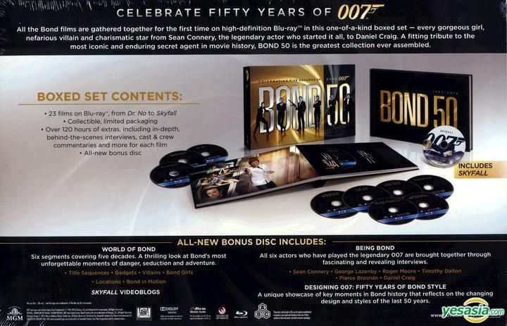 YESASIA: 007: Bond 50th Anniversary Blu-ray Boxset (24 Blu-rays 