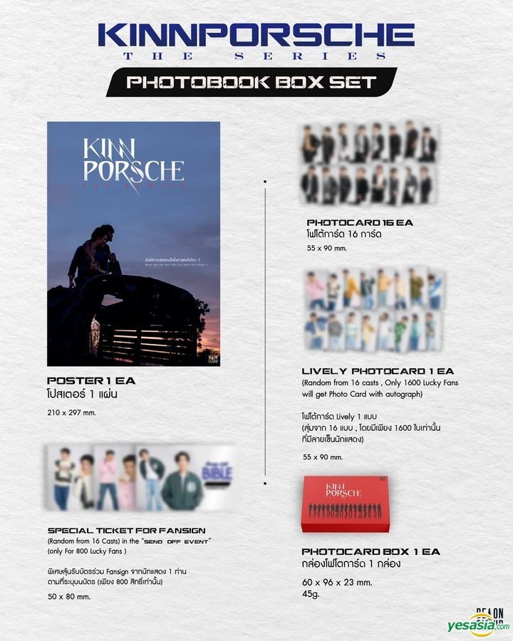 YESASIA: KinnPorsche The Series - Photobook Boxset PHOTO ALBUM