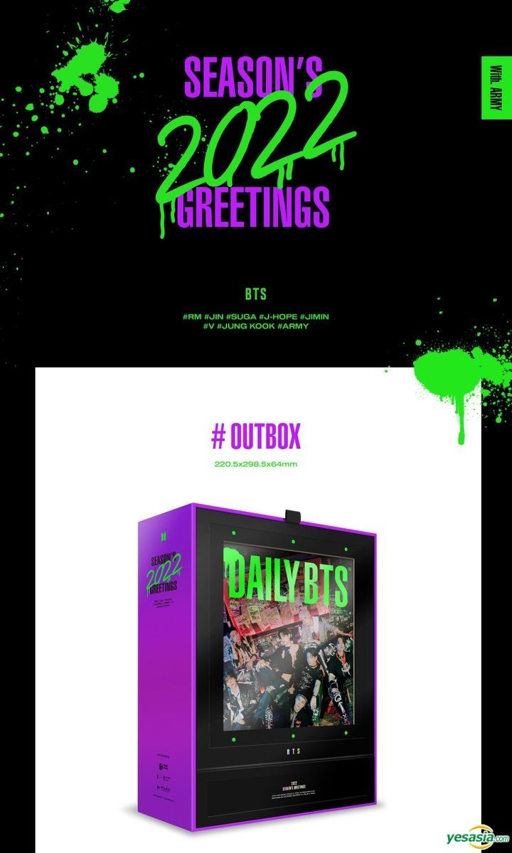 YESASIA: BTS 2022 Season's Greetings - DAILY BTS PHOTO/POSTER,MALE