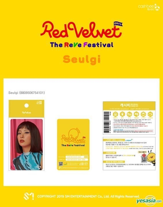 YESASIA: Red Velvet Cashbee Card (Seul Gi Version) GROUPS