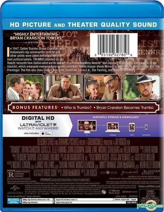 YESASIA: Trumbo (2015) (DVD) (US Version) DVD - Helen Mirren