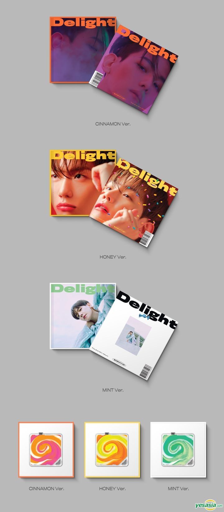 YESASIA: EXO: Baek Hyun Mini Album Vol. 2 - Delight (Mint Version) (KiT ...