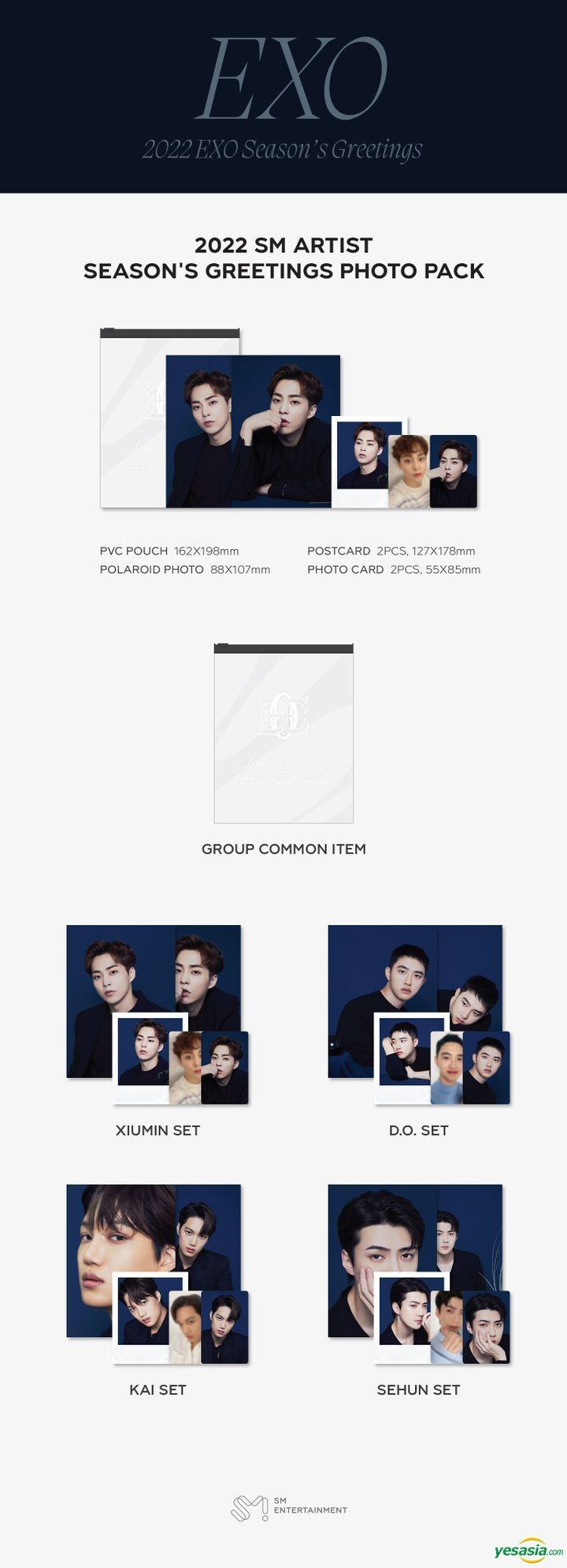 YESASIA: EXO - 2022 Season's Greetings Photo Pack (Kai Set) GIFTS