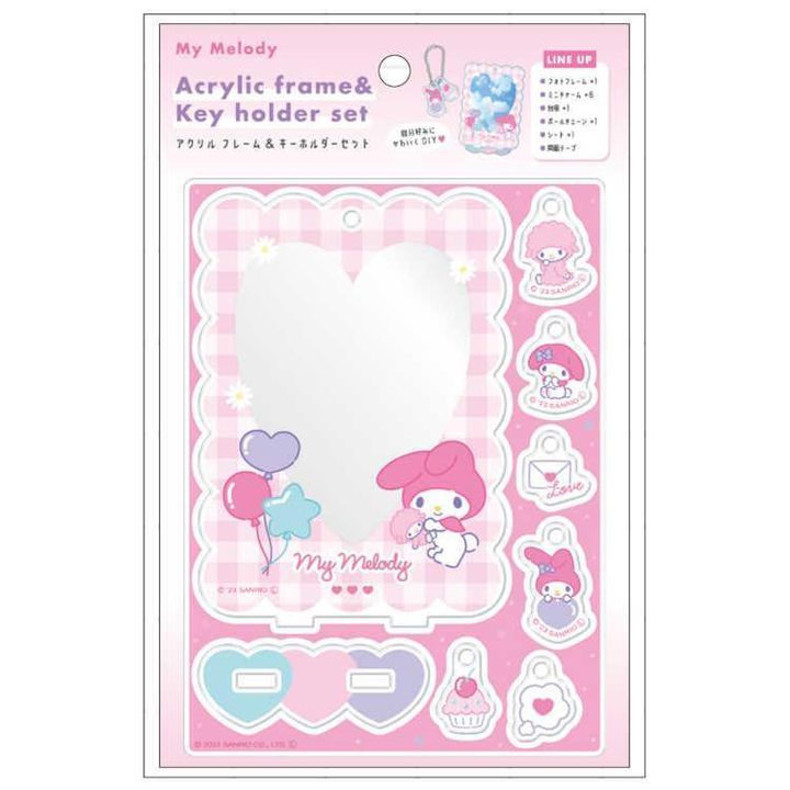 YESASIA: My Melody Acrylic Frame & Key Holder Set - Kamio Japan ...