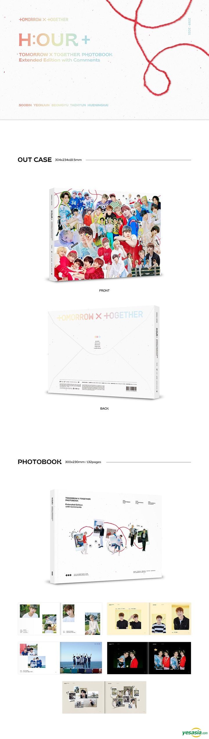 YESASIA: TXT Photobook - H:OUR+ Set (3rd Photobook + Extended 