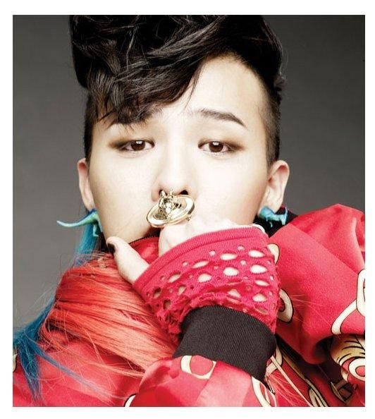 Yesasia イメージ ギャラリー G Dragon Style Dinosaur Earrings Red Green