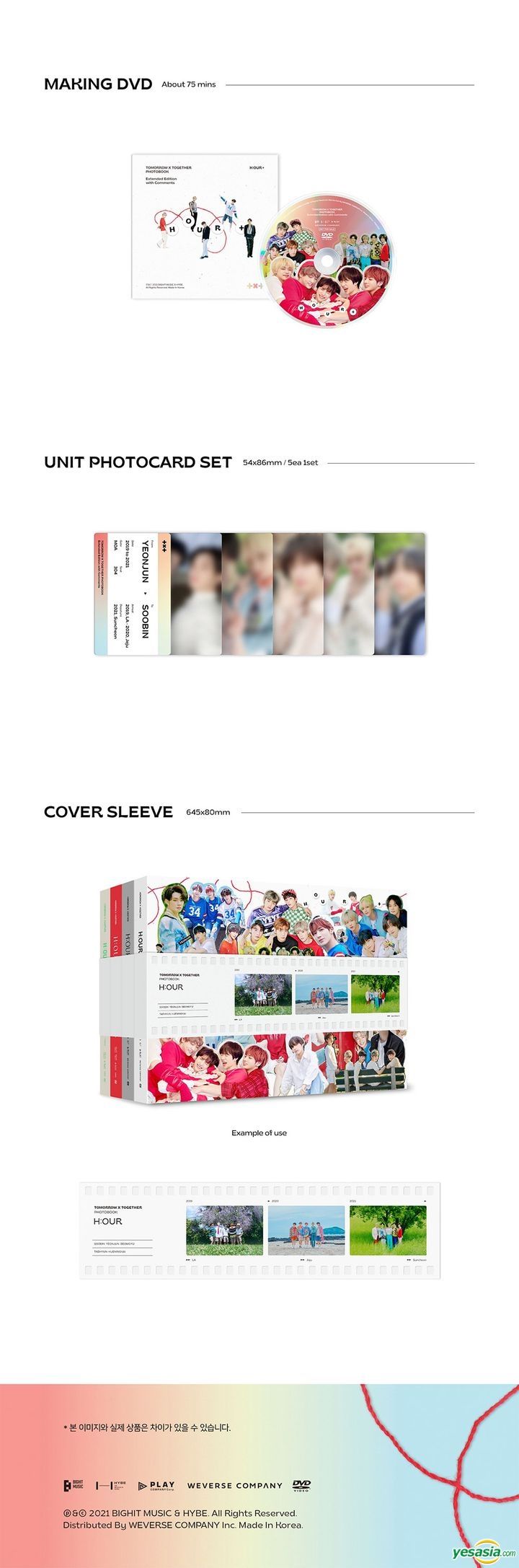 YESASIA: TXT Photobook - H:OUR+ Set (3rd Photobook + Extended 