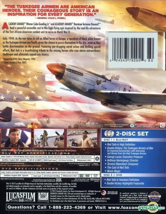 YESASIA: Tails (2012) (Blu-ray) (US Blu-ray - Cuba Gooding Jr., Gerald McRaney, 20th Century Fox - Western / World Movies & Videos - Free Shipping - North Site