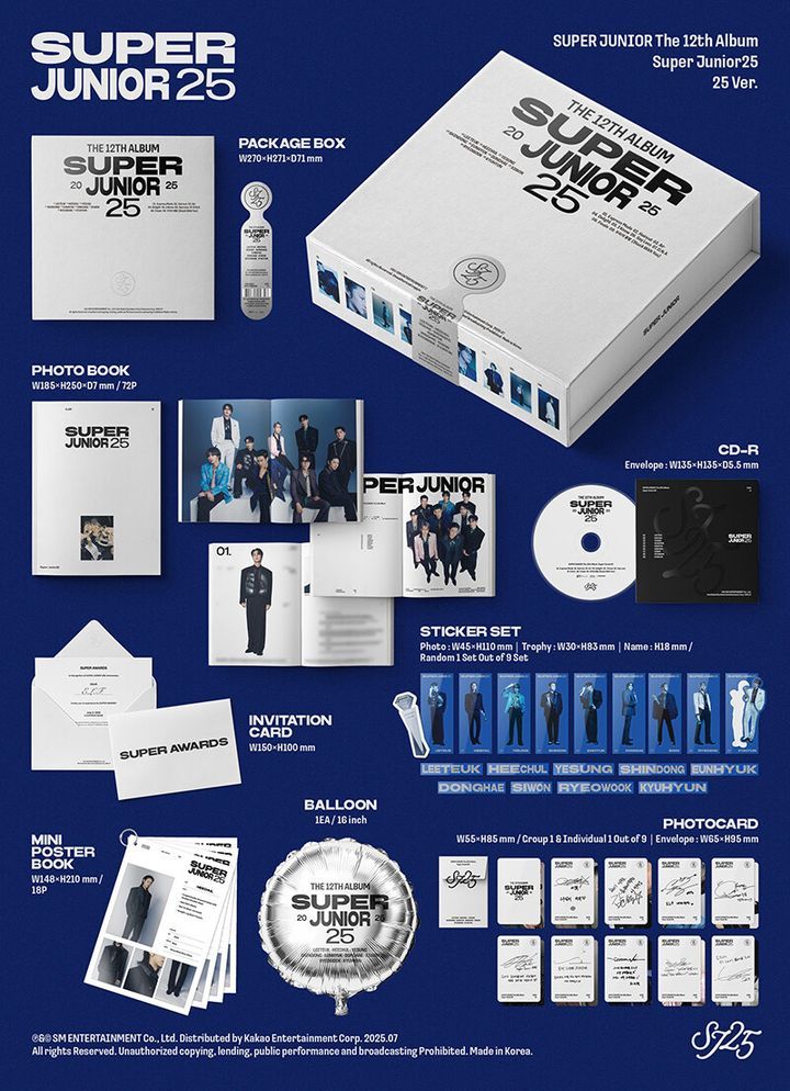 YESASIA: Super Junior Vol. 12 - Super Junior25 (25 Version) Music