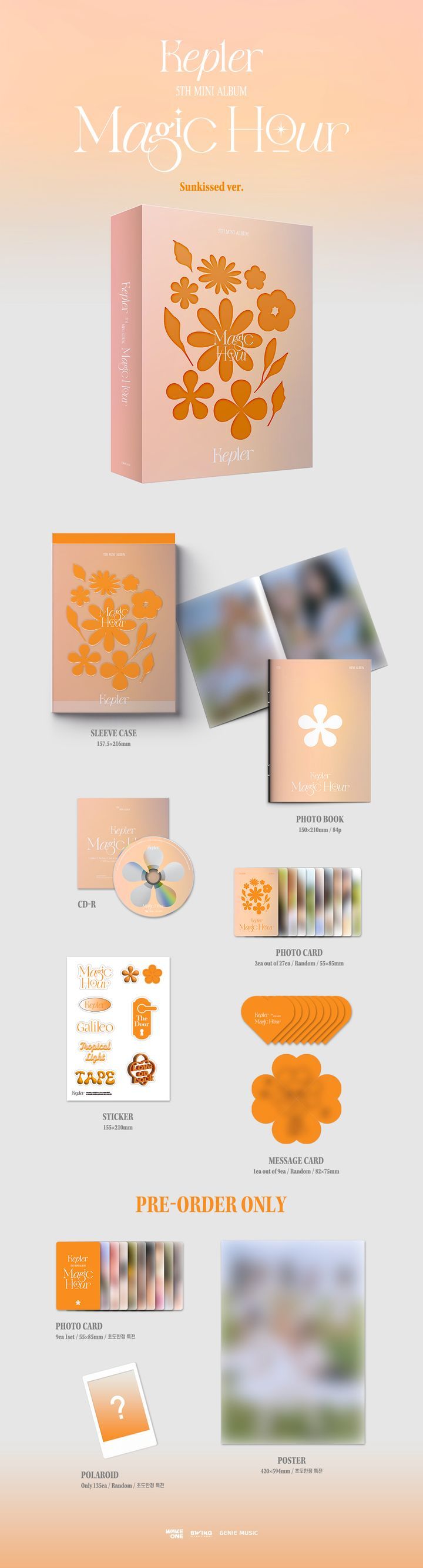 YESASIA: Kep1er Mini Album Vol. 5 - Magic Hour (Sunkissed