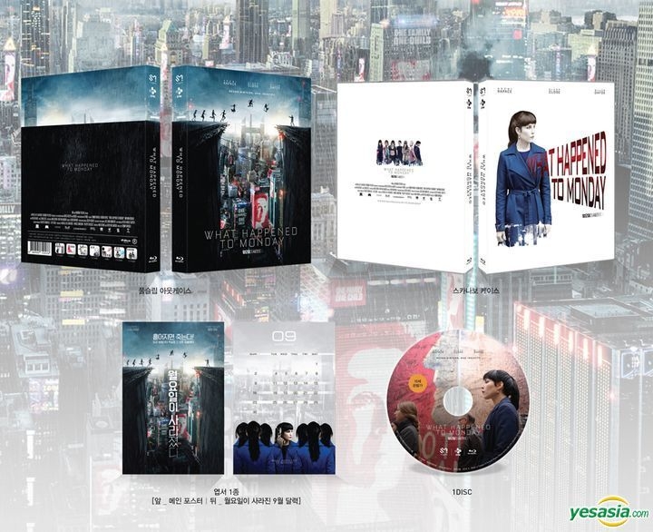 Yesasia What Happened To Monday Blu Ray First Press Limited Edition Korea Version Blu Ray Glenn Close ウィレム デフォー 欧米 その他の映画 無料配送