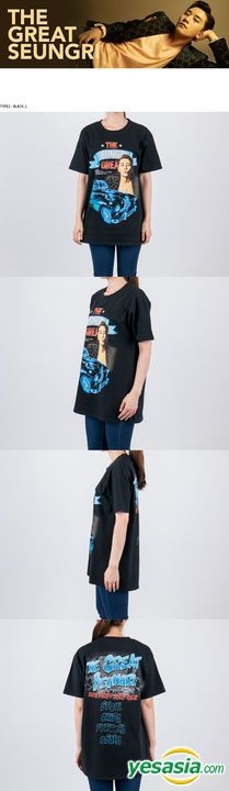 YESASIA: THE GREAT SEUNGRI - T-SHIRT (Type 2) (Black) (XLarge