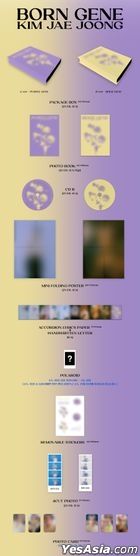 Kim Jae Joong Vol. 3 - BORN GENE (A Version - PURPLE GENE + B Version - BEIGE GENE)