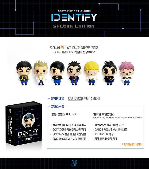 YESASIA: GOT7 The 1st Album - Identify (USB) (Special