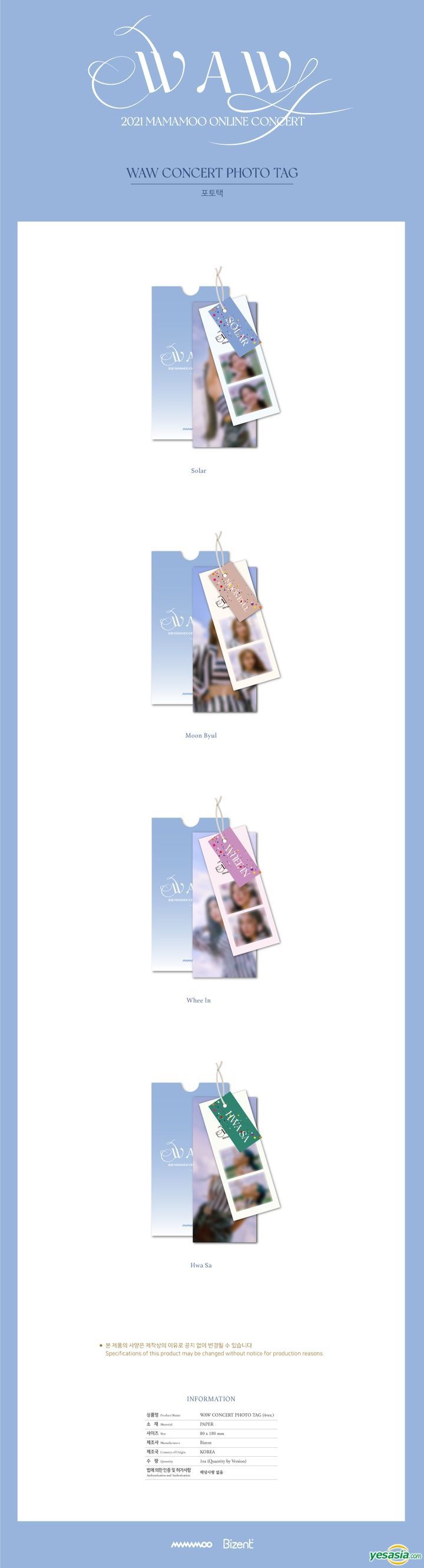 YESASIA: Mamamoo 2021 Online Concert 'WAW' Official Goods - Photo