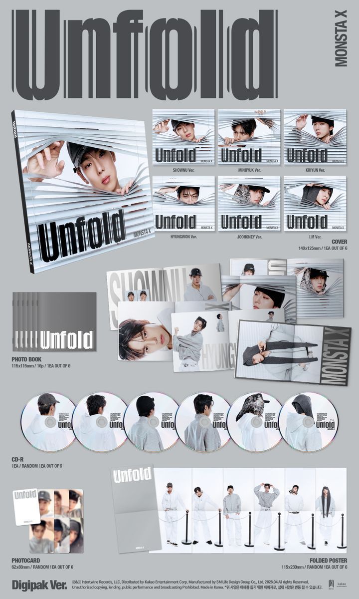 YESASIA: Monsta X English Album - Unfold (Digipack Version