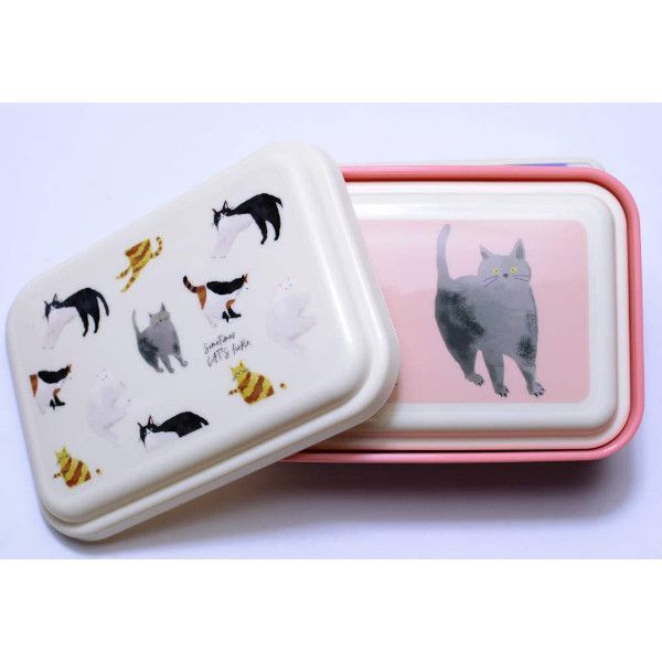 YESASIA Cats Food Containers (3 Pieces) FRIENDSHILL Lifestyle