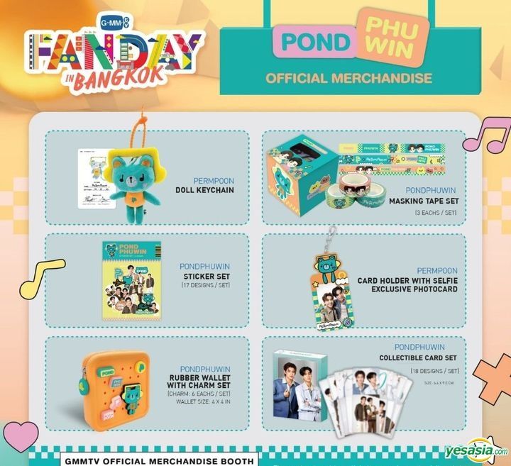 YESASIA : Fanday Bangkok : Pond & Phuwin - Collectible Card Set
