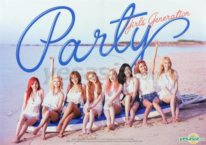 YESASIA Girls' Generation Single Album Party + Poster in Tube CD